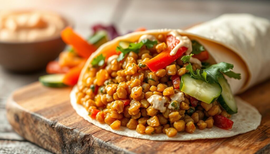 Wrap Lentilles-Curcuma